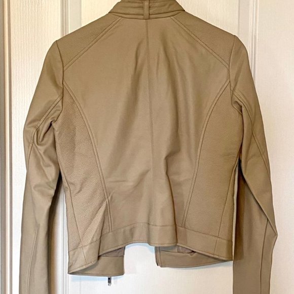 Tan Leather Jacket - Picture 3 of 3